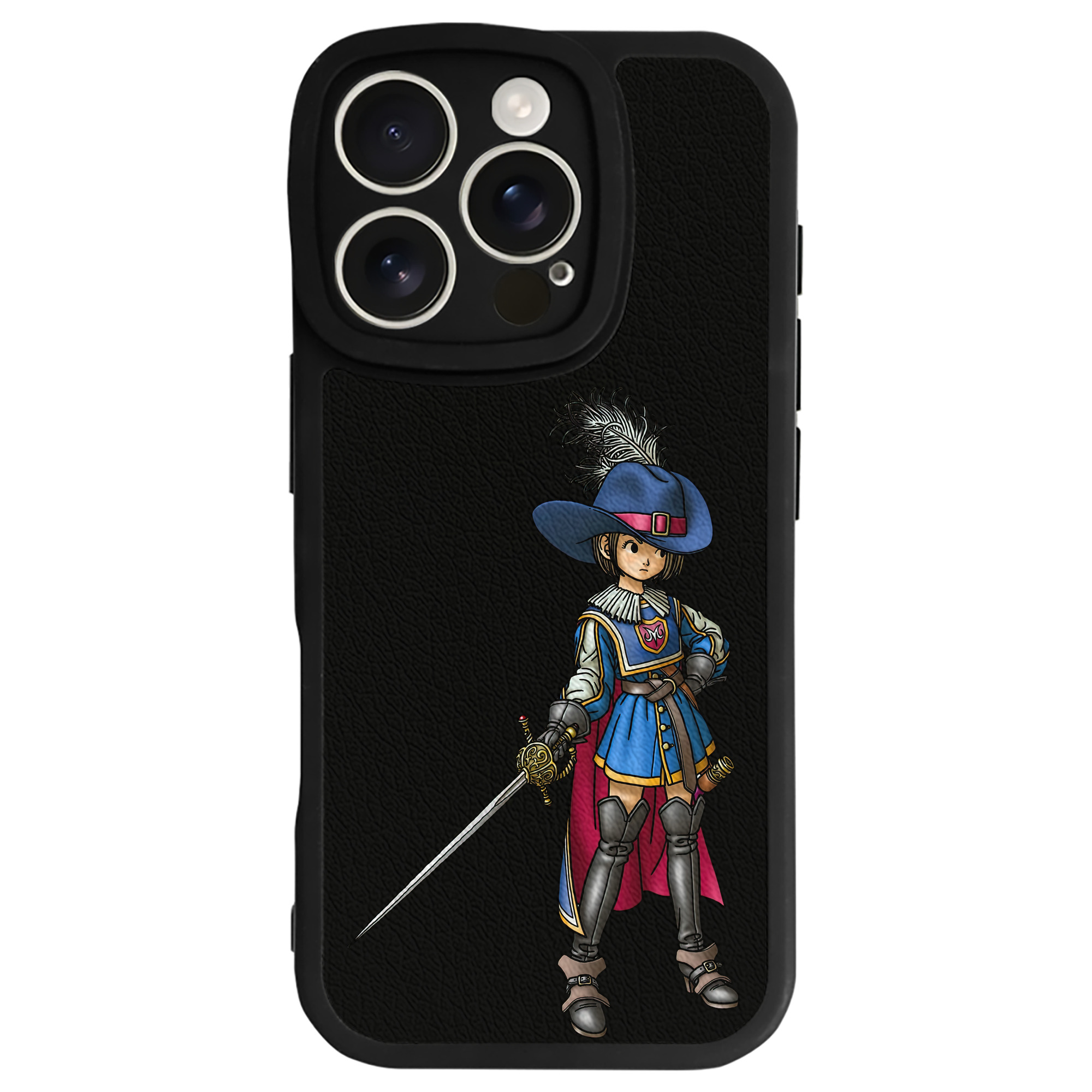 （画像用） ドラゴンクエスト Doragon Kuesuto Dragon Quest 【iPhone 16シリーズ対応】シリコンスマホケース（レザー調） 材質：シリコン